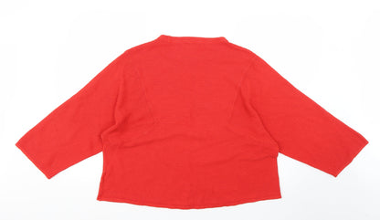 b young Womens Red   Pullover Jumper Size XL