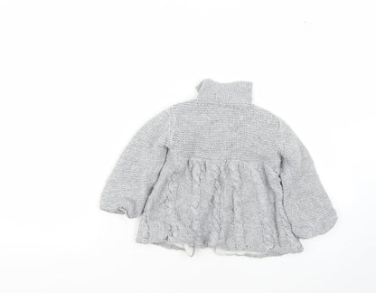 young dimensions Baby Grey   Basic Coat Poncho Size 18-24 Months