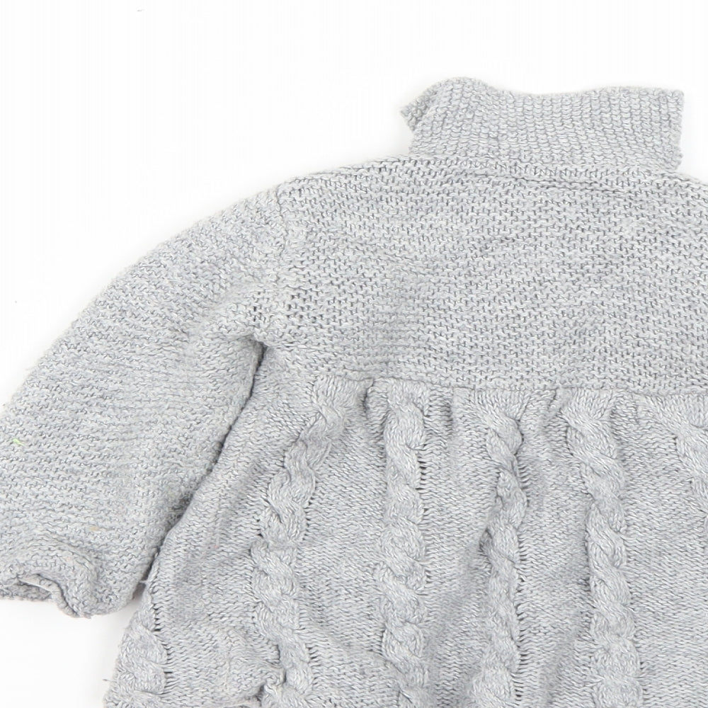 young dimensions Baby Grey   Basic Coat Poncho Size 18-24 Months