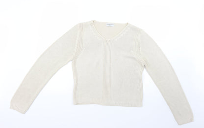 Womens UK Size 14 Internacionale Beige Pullover Jumper
