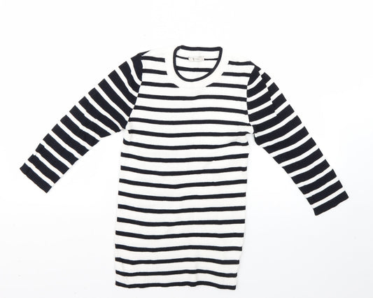 TU Womens Multicoloured Striped  Tunic Jumper Size 12