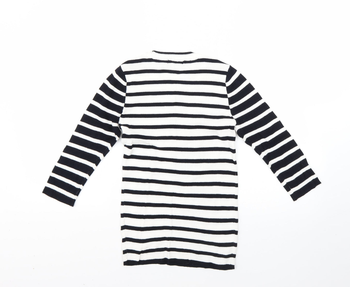 TU Womens Multicoloured Striped  Tunic Jumper Size 12