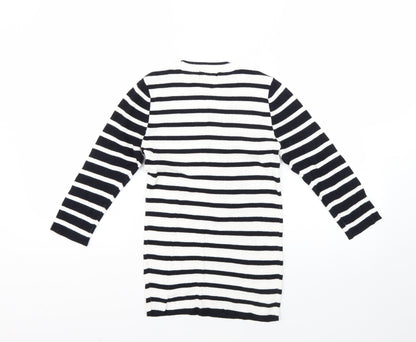 TU Womens Multicoloured Striped  Tunic Jumper Size 12