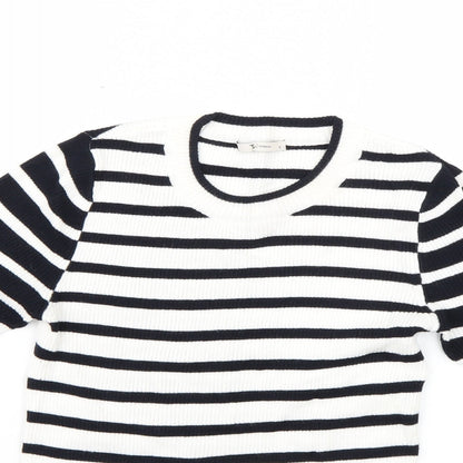 TU Womens Multicoloured Striped  Tunic Jumper Size 12