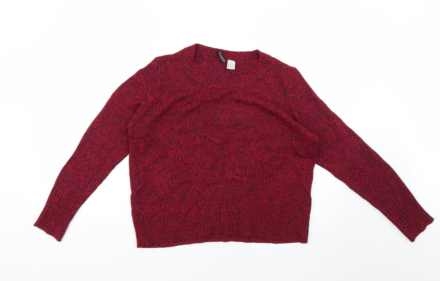 Womens UK Size M H&M Red Pullover Jumper