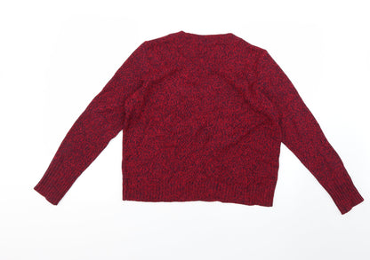 Womens UK Size M H&M Red Pullover Jumper