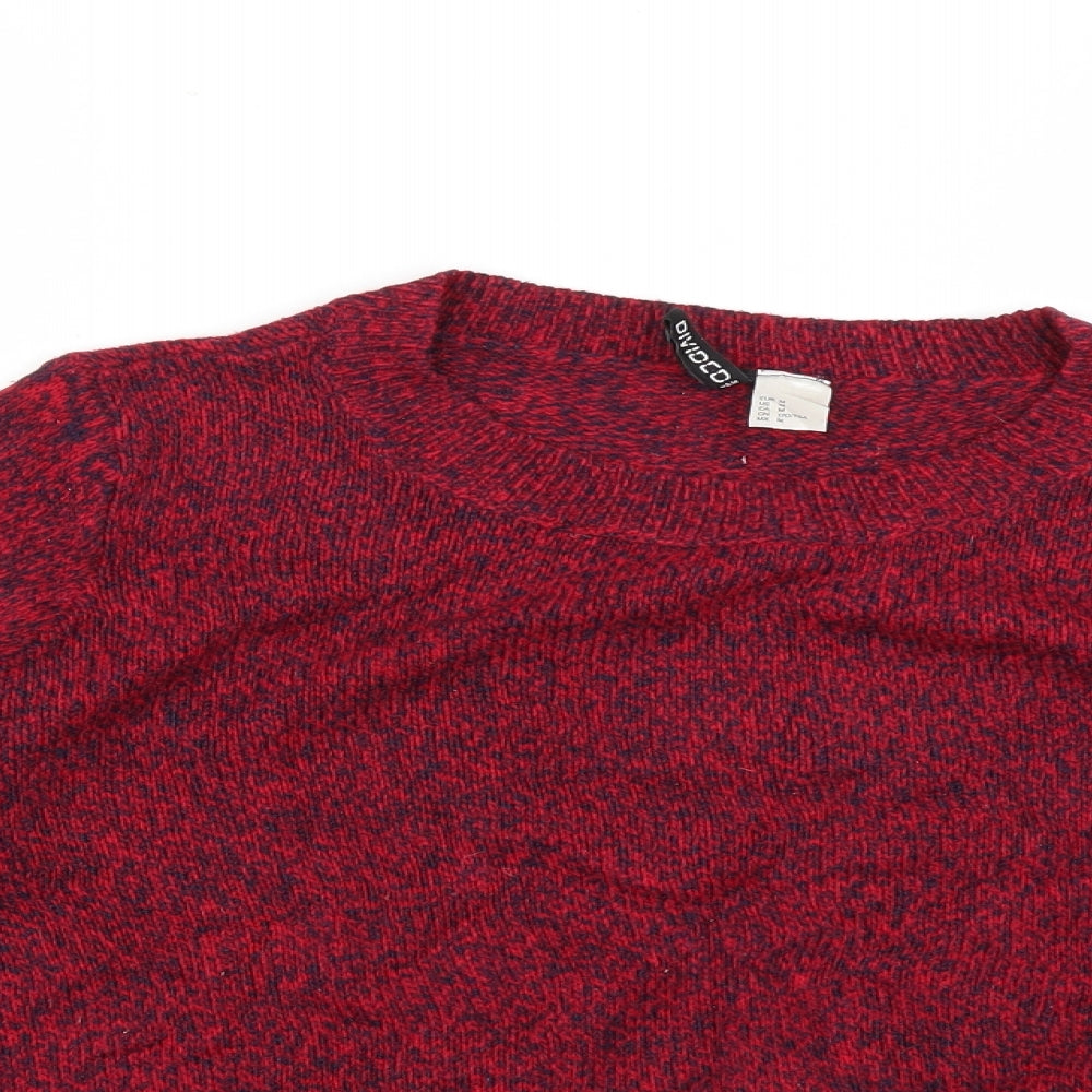 Womens UK Size M H&M Red Pullover Jumper