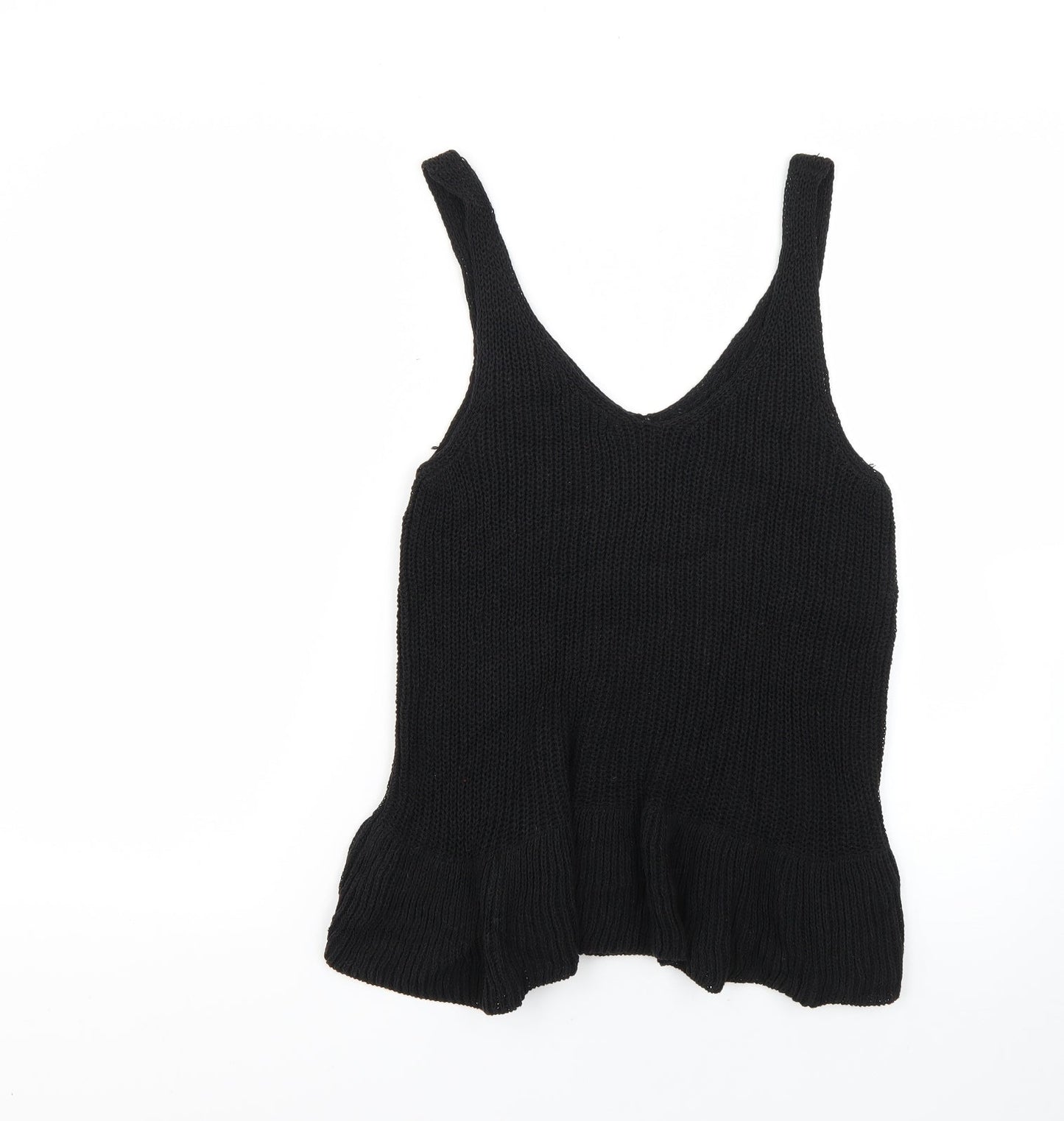 Womens UK Size 8 NEXT Black Basic T-Shirt