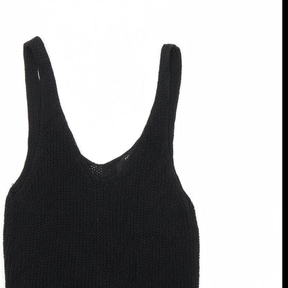 Womens UK Size 8 NEXT Black Basic T-Shirt