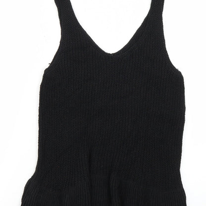 Womens UK Size 8 NEXT Black Basic T-Shirt