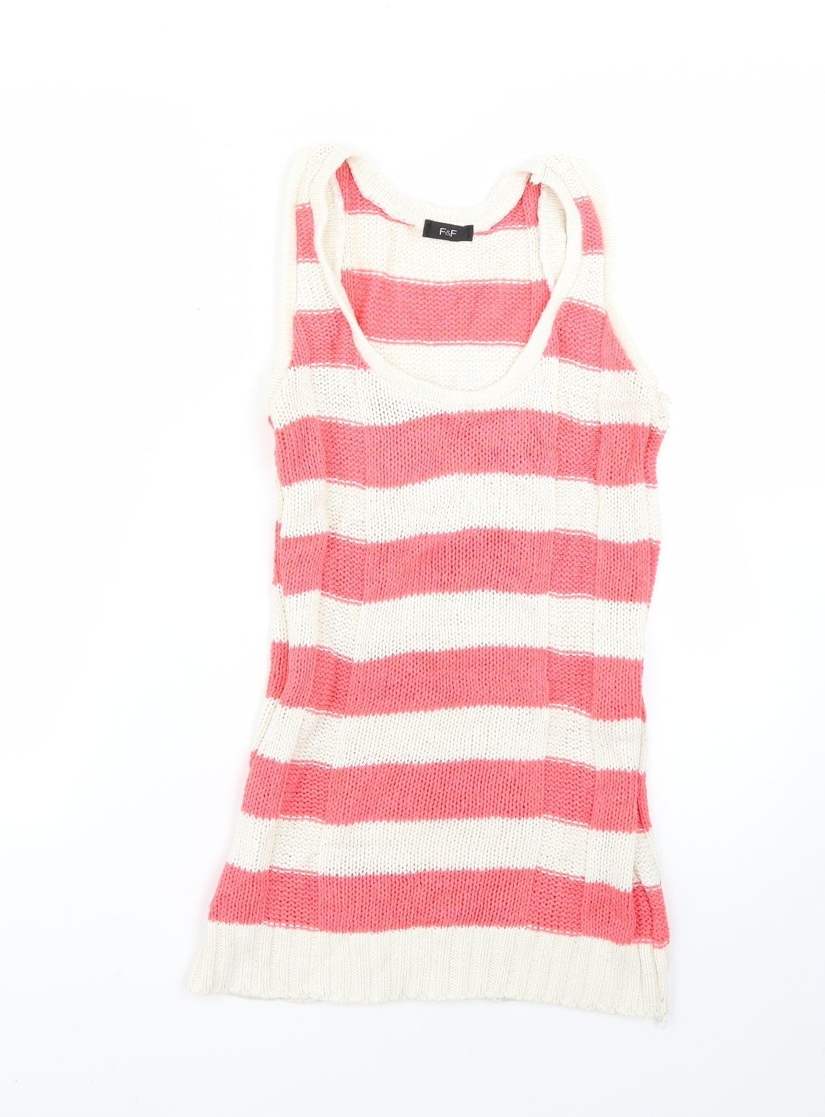 F&F Womens Multicoloured Striped  Pullover Jumper Size 8