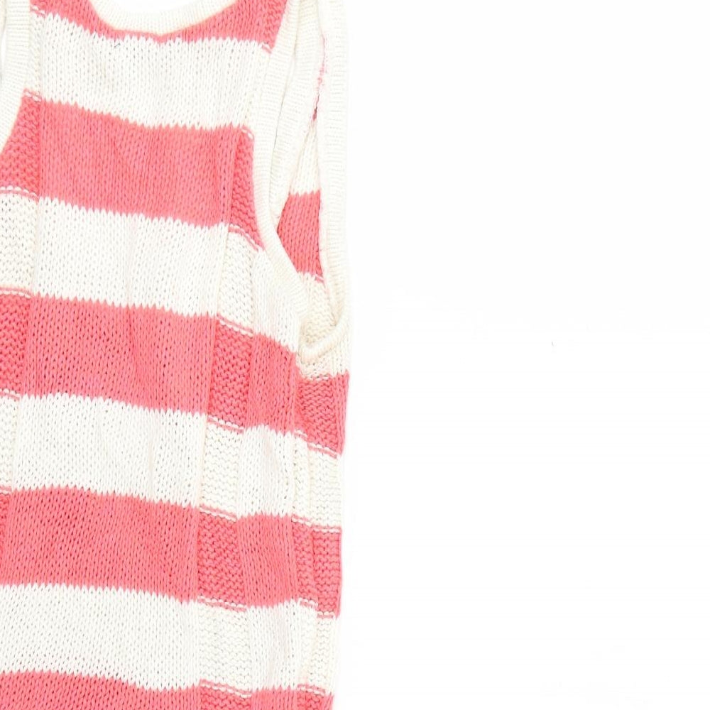 F&F Womens Multicoloured Striped  Pullover Jumper Size 8