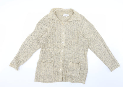 Womens UK Size M zingara Beige Cardigan Jumper