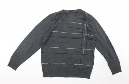 Cedar Wood State Mens Grey   Pullover Jumper Size M