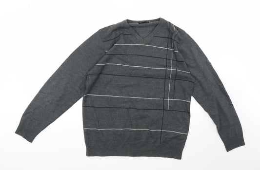 Cedar Wood State Mens Grey   Pullover Jumper Size M