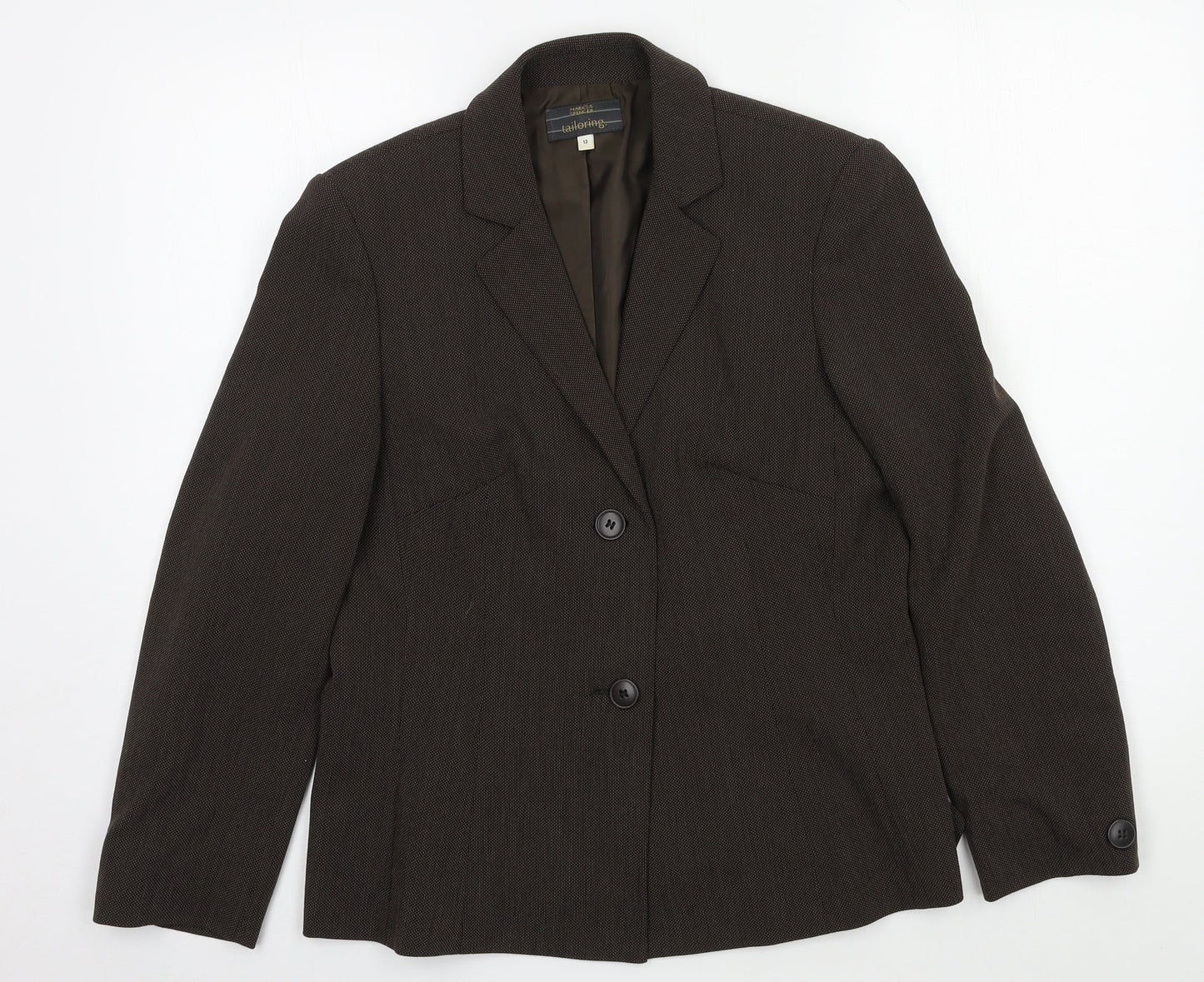 Marks and Spencer Womens Brown   Jacket Suit Jacket Size 12