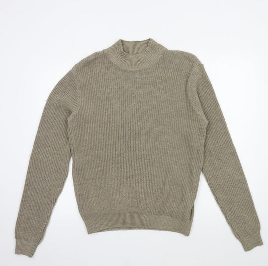 Boohoo Womens Brown  Knit Pullover Jumper Size S