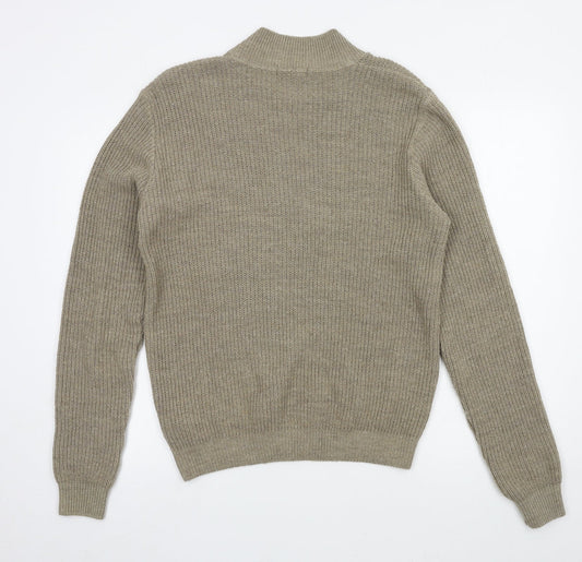 Boohoo Womens Brown  Knit Pullover Jumper Size S