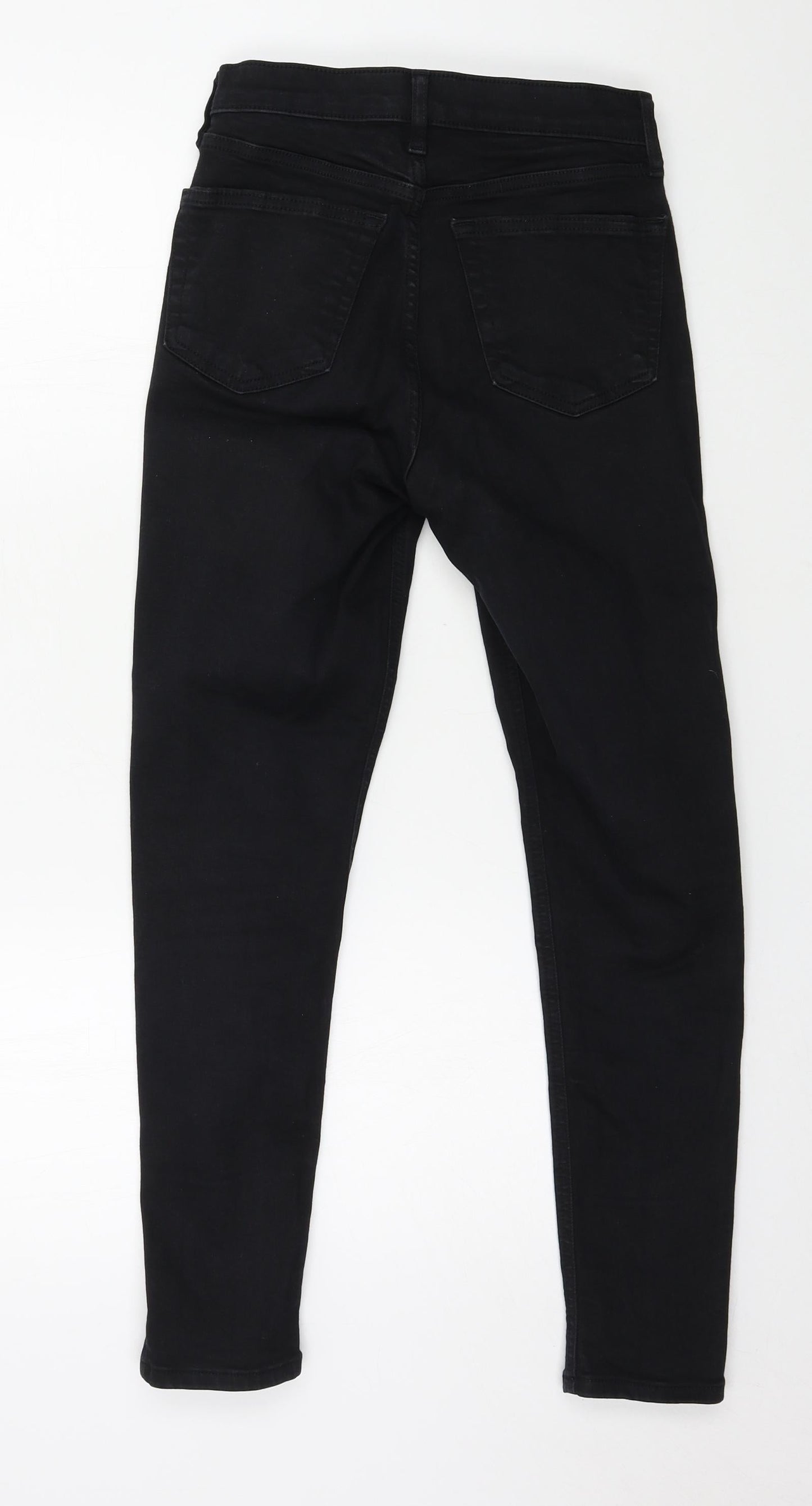 Topshop Womens Black  Denim Skinny Jeans Size 26 in L25 in