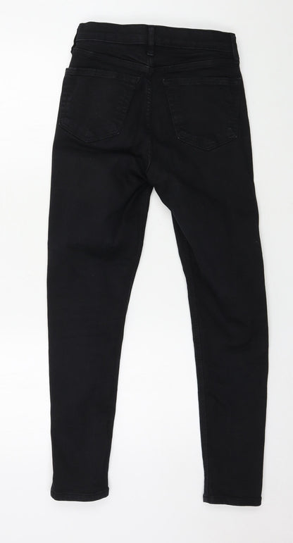 Topshop Womens Black  Denim Skinny Jeans Size 26 in L25 in
