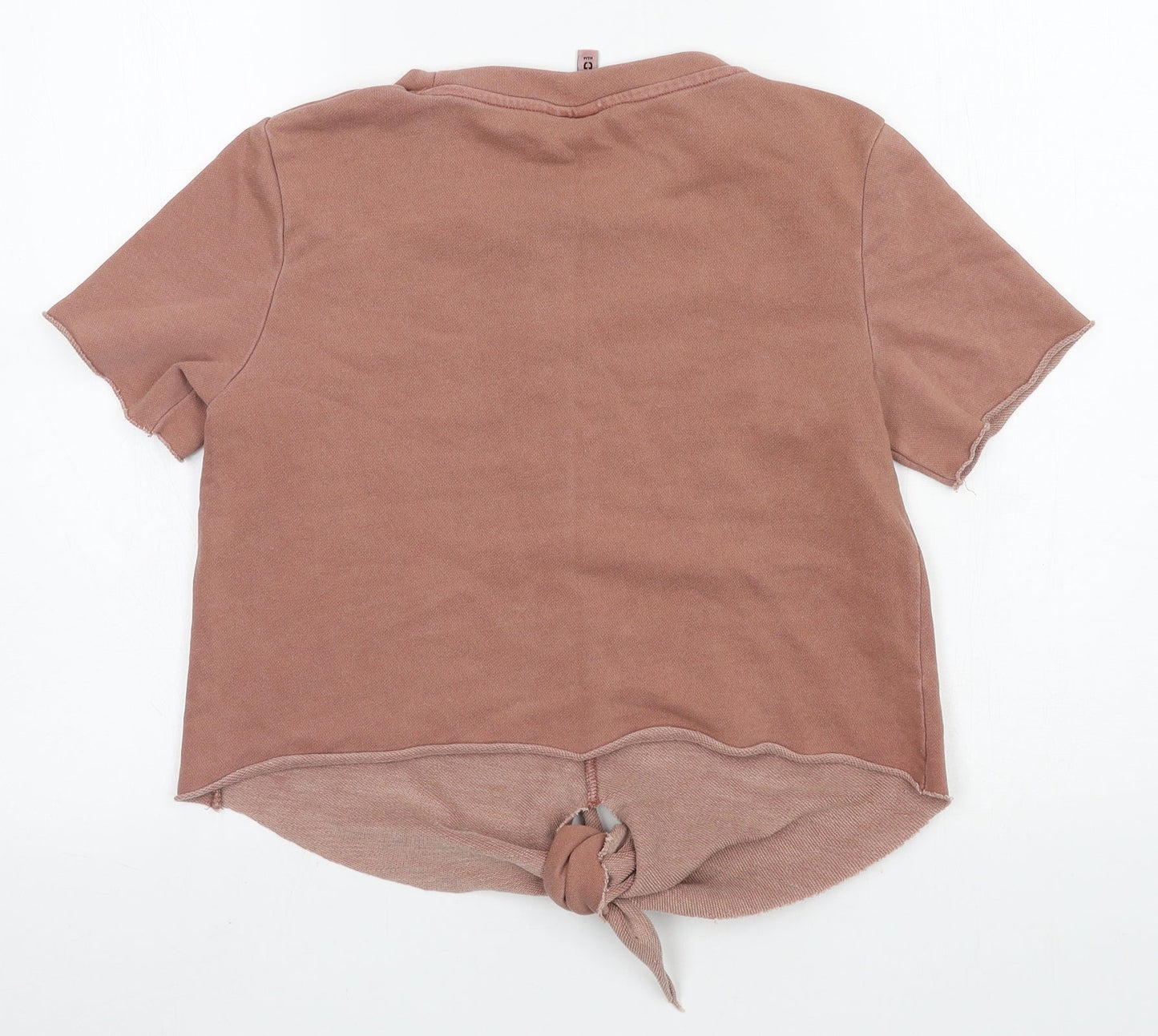 Womens UK Size S H&M Pink Basic T-Shirt