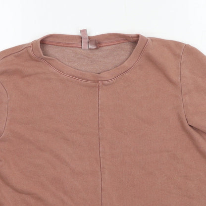 Womens UK Size S H&M Pink Basic T-Shirt