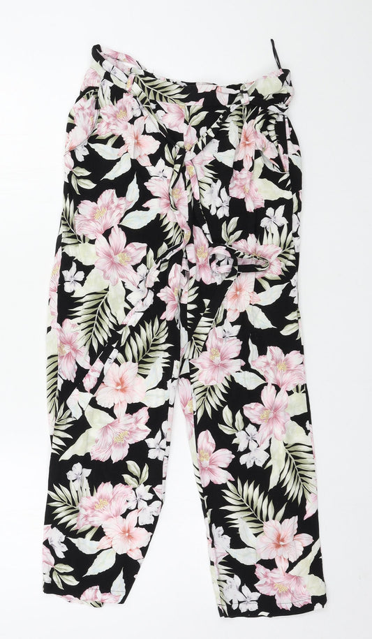 Womens UK Size 6 New Look Regular Fit  Black Trousers