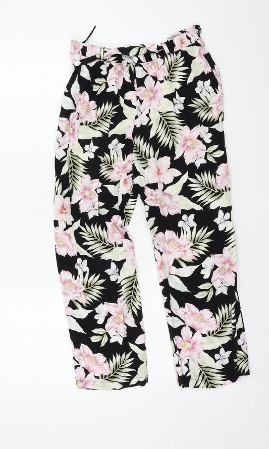 Womens UK Size 6 New Look Regular Fit  Black Trousers