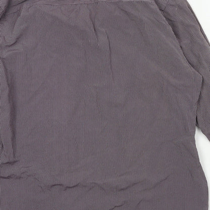 Mens UK Size M River Island Purple  Button-Up Long Sleeve Casual Shirt