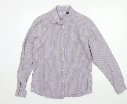 Topman Mens Blue Striped   Button-Up Size M