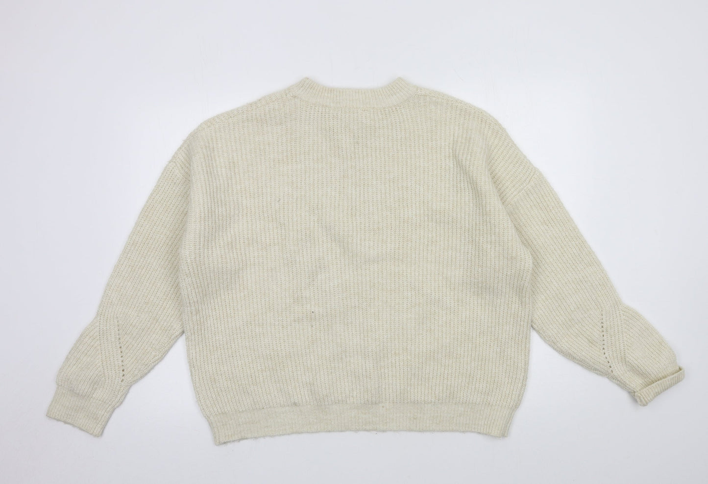 Primark Womens Ivory  Knit Pullover Jumper Size 12