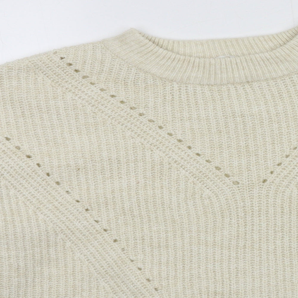 Primark Womens Ivory  Knit Pullover Jumper Size 12