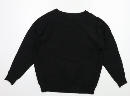 Primark Womens Black  Knit Pullover Jumper Size 12