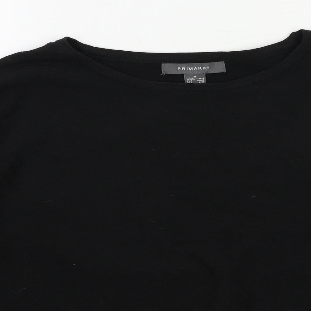 Primark Womens Black  Knit Pullover Jumper Size 12