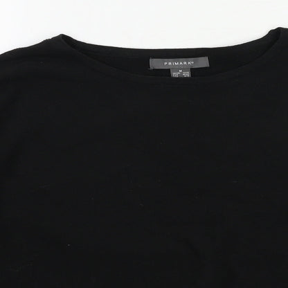 Primark Womens Black  Knit Pullover Jumper Size 12