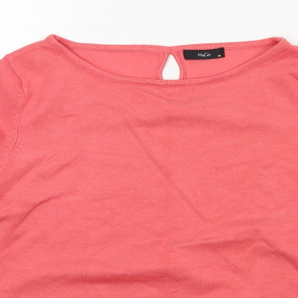 Womens UK Size 10 M&Co Multicoloured Pullover Jumper