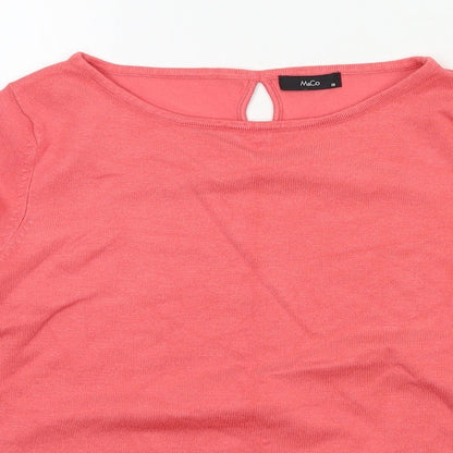 Womens UK Size 10 M&Co Multicoloured Pullover Jumper