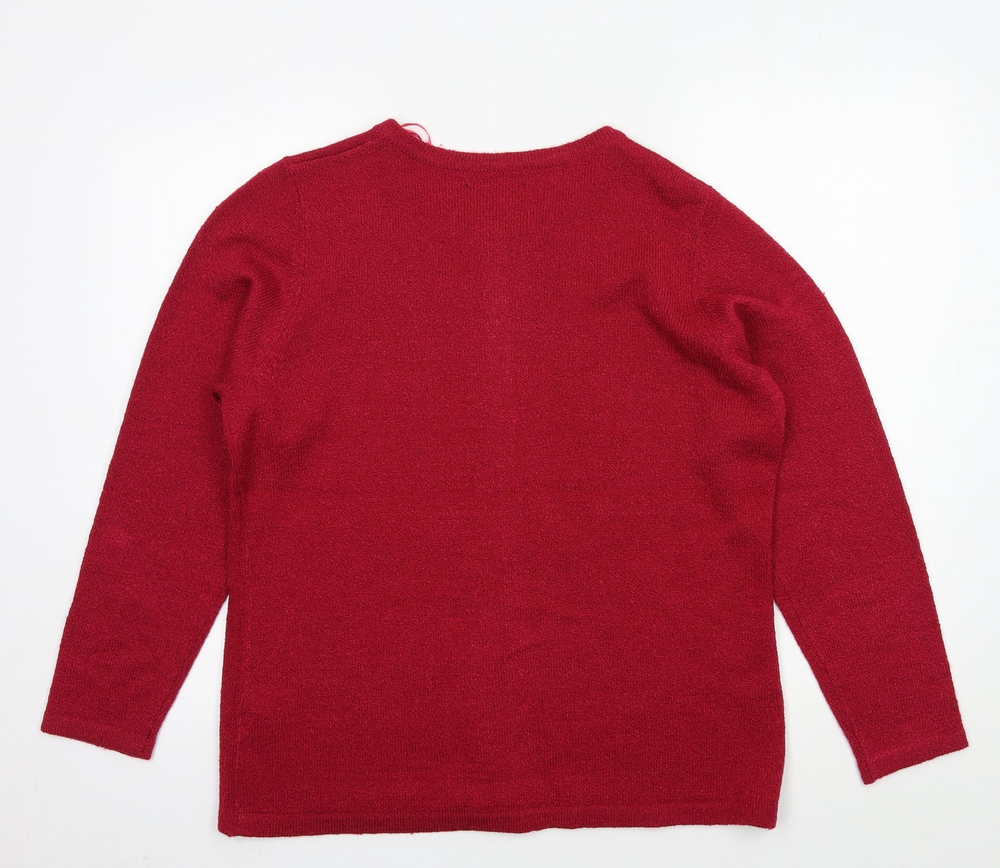Womens UK Size M Bonmarché Pink Cardigan Jumper