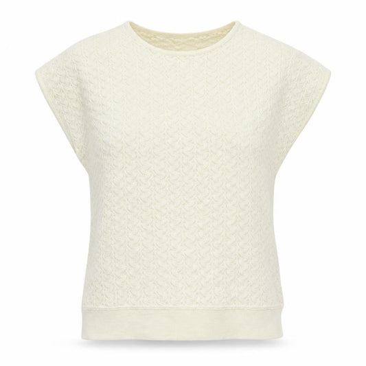 Womens UK Size 18 Littlewoods Ivory Basic T-Shirt
