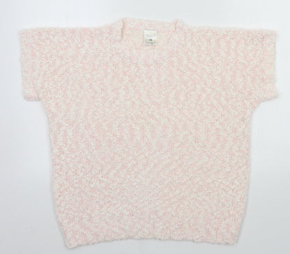 Womens UK Size 18 Preworn Pink Pullover Jumper