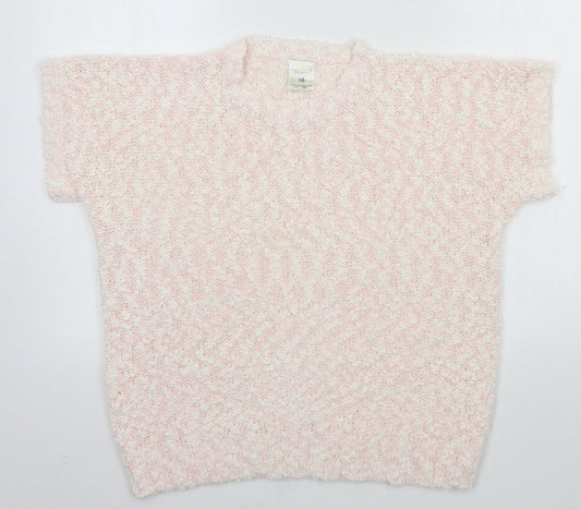 Womens UK Size 18 Preworn Pink Pullover Jumper
