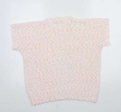 Womens UK Size 18 Preworn Pink Pullover Jumper