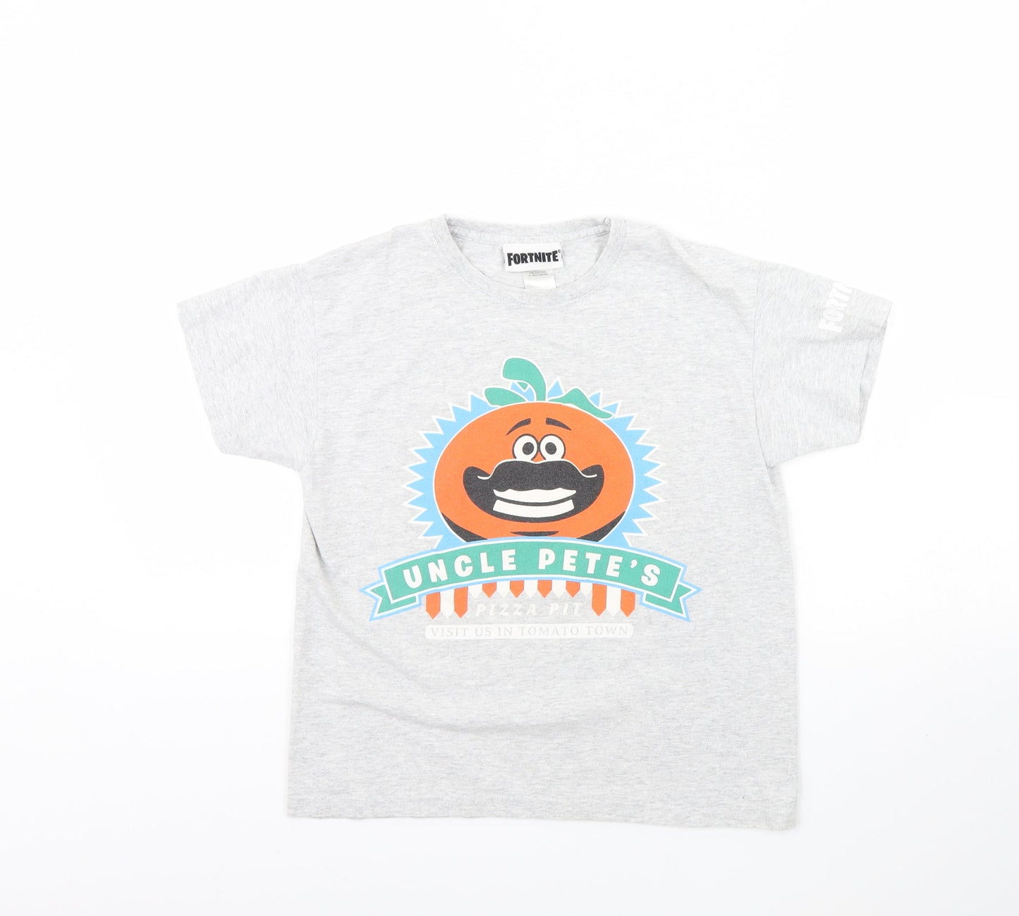 Fortnite Girls Grey   Basic T-Shirt Size S  - Fortnite