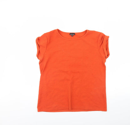 Womens UK Size 14 Warehouse Orange Basic Blouse