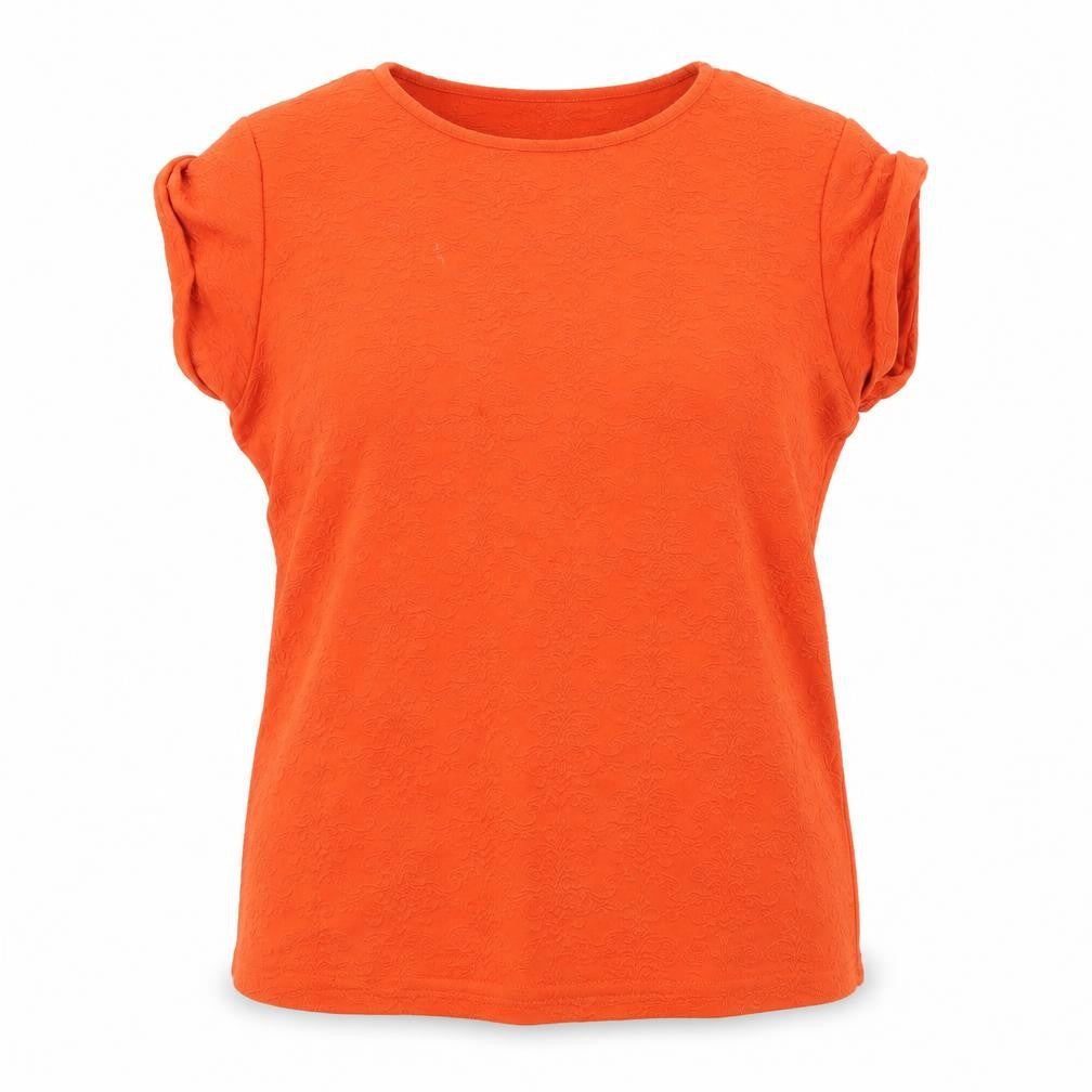 Womens UK Size 14 Warehouse Orange Basic Blouse