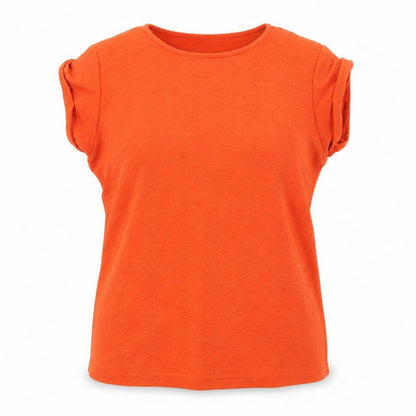 Womens UK Size 14 Warehouse Orange Basic Blouse