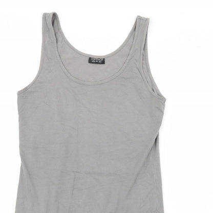 Topshop Womens Grey   Tank Dress  Size 12