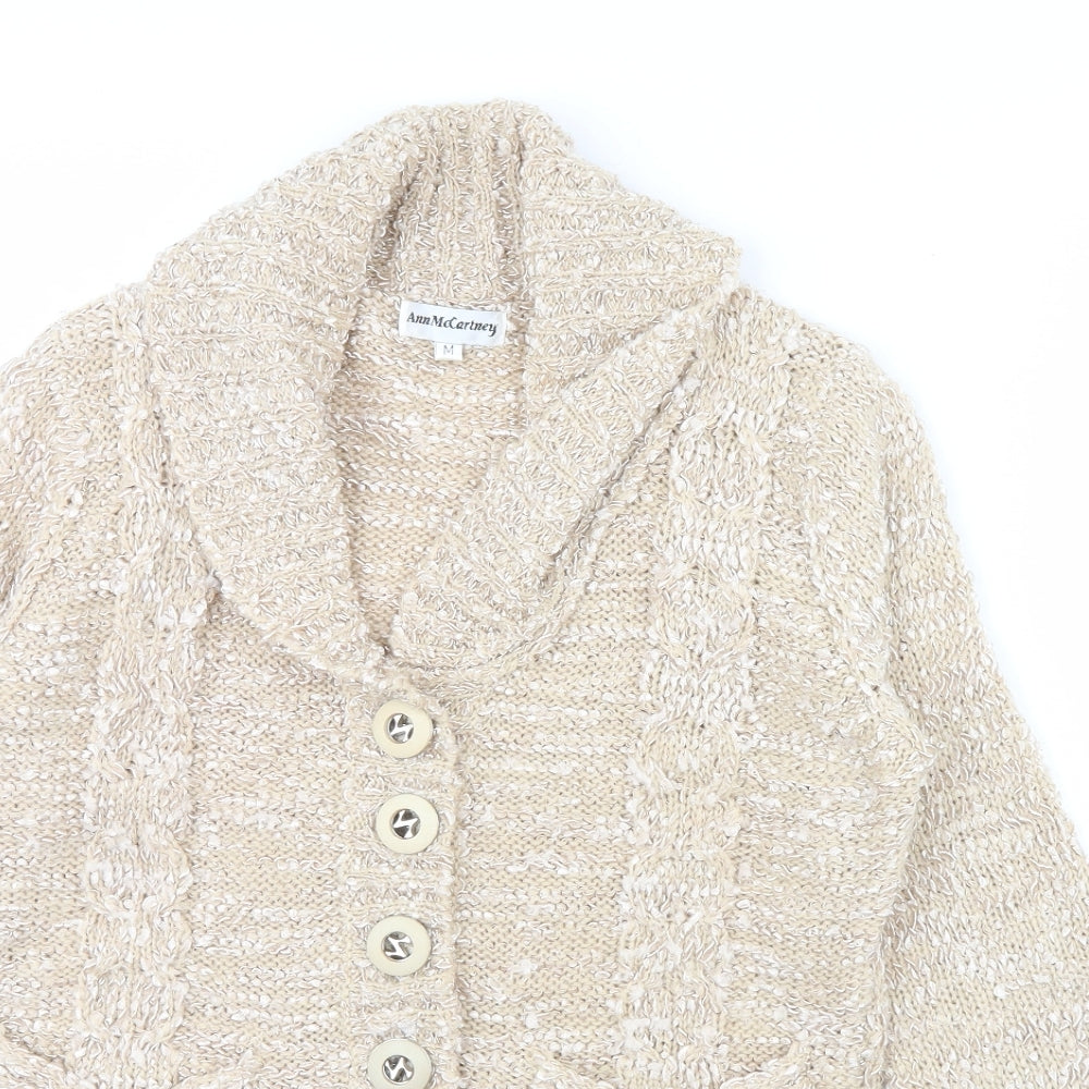 Ann McCarthey Womens Beige   Jacket  Size M