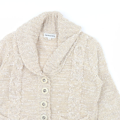 Ann McCarthey Womens Beige   Jacket  Size M