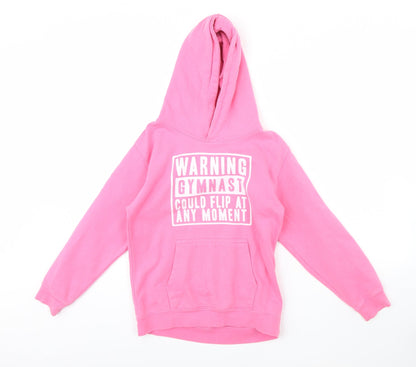 AWD Boys Pink   Pullover Hoodie Size 9 Years  - Gymnast